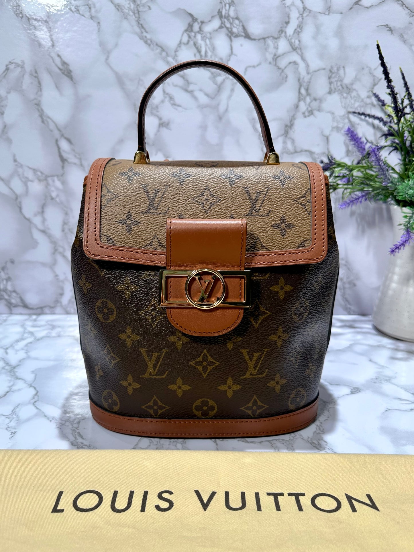 Reverse Monogram Dauphine Backpack