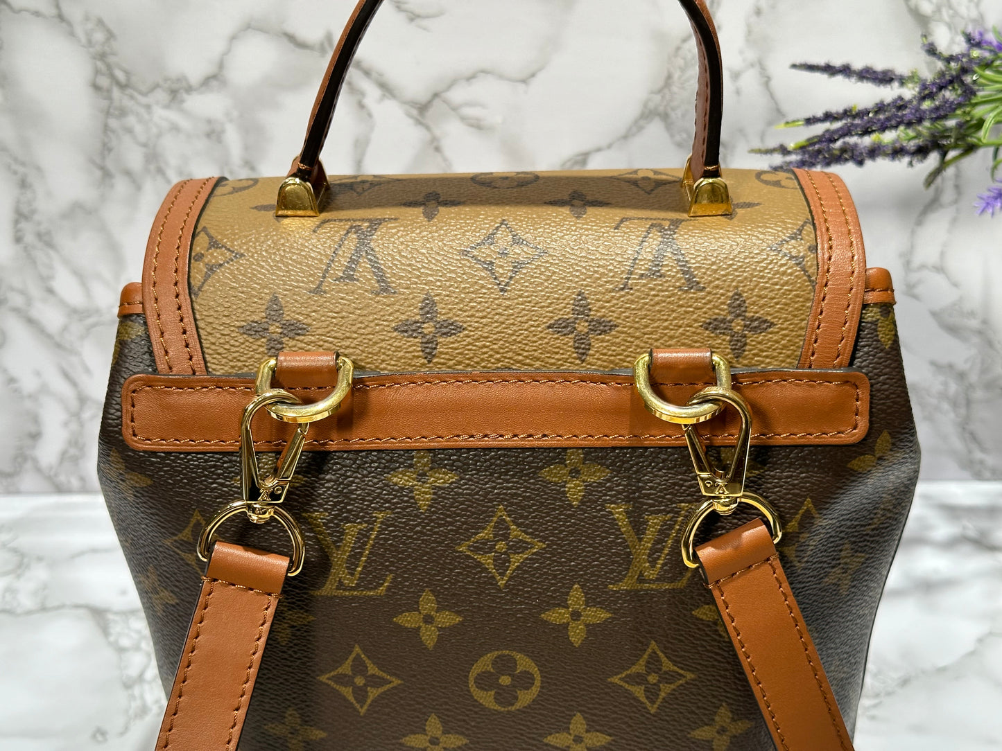 Reverse Monogram Dauphine Backpack