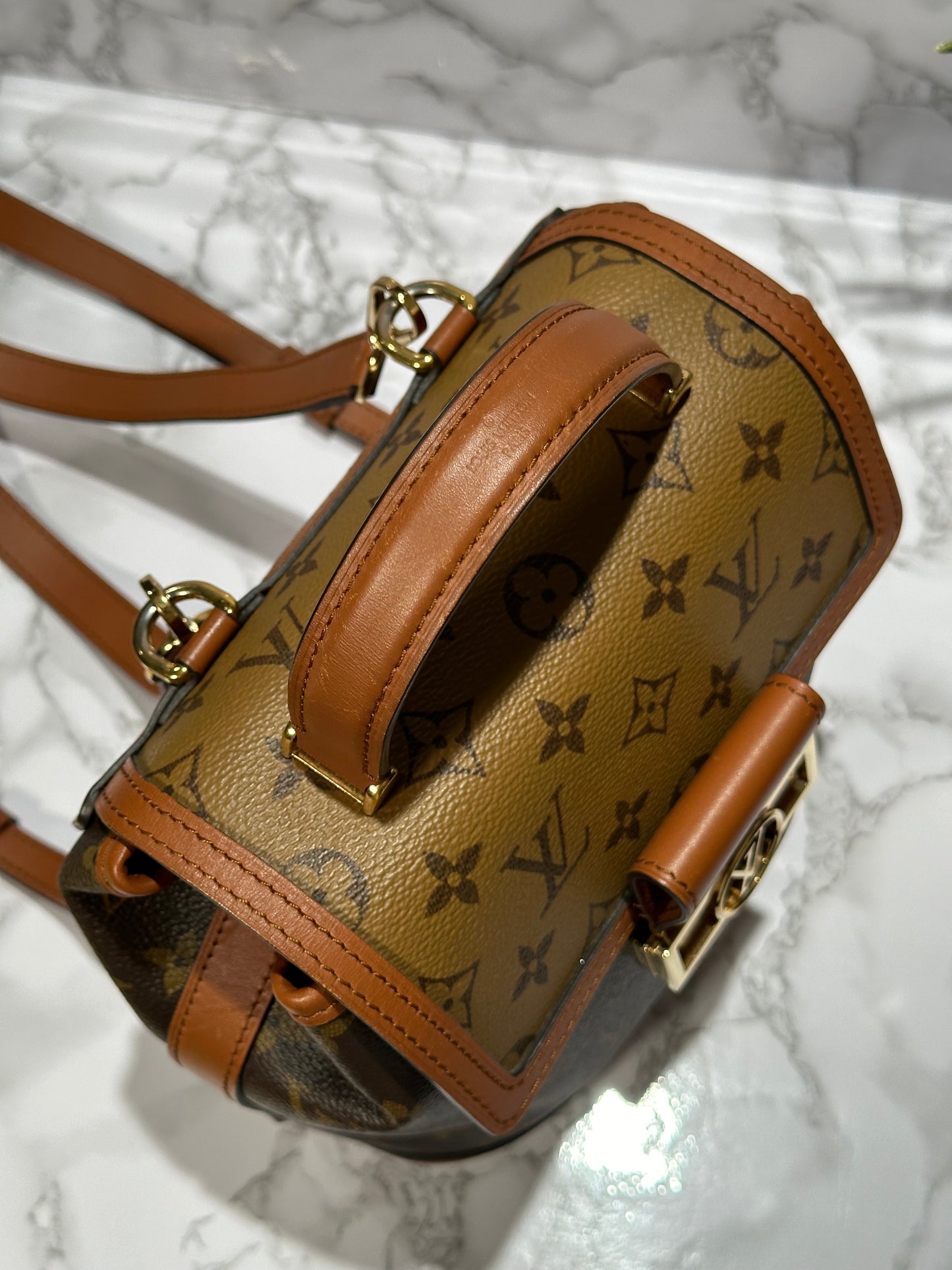 Reverse Monogram Dauphine Backpack