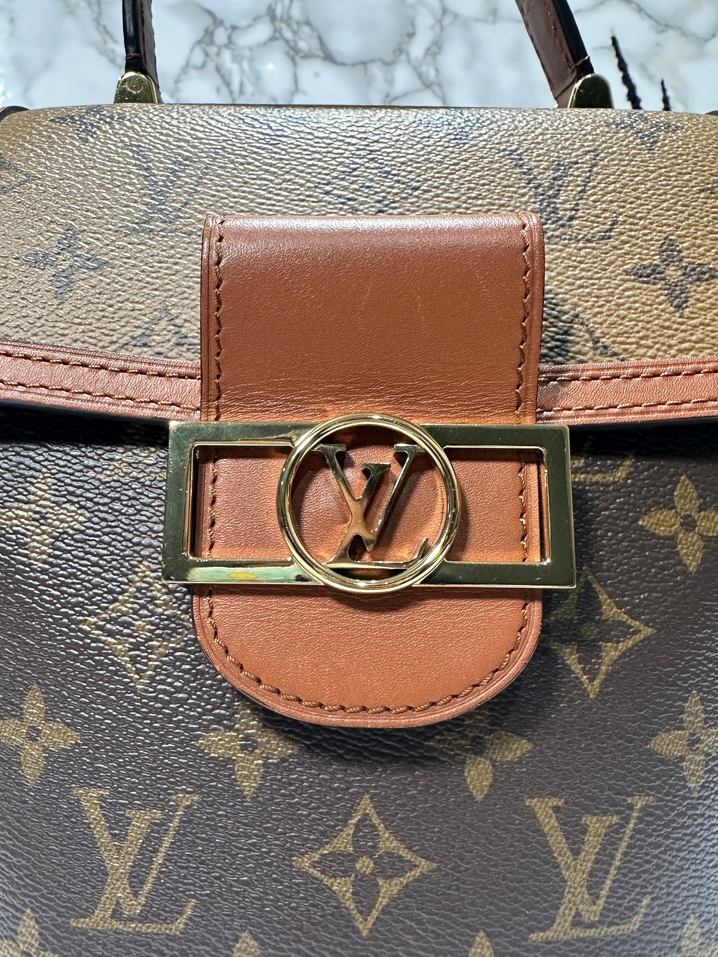 Reverse Monogram Dauphine Backpack